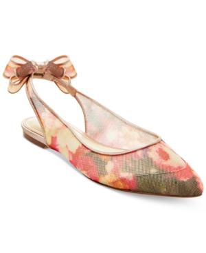 Betsey Johnson Ann Slingback Bow Flats Women's Shoes