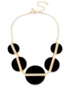 M. Haskell For Inc Gold-tone Jet Circle Statement Necklace, Only At Macy's