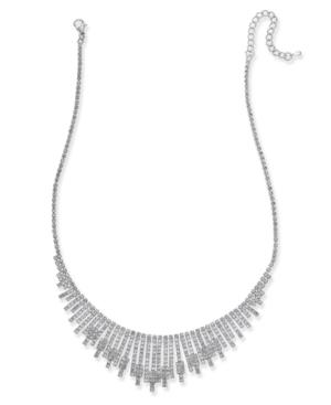 Inc International Concepts Silver-tone Pave Statement Necklace, Only At Macy's
