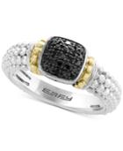 Balissima By Effy Diamond Beaded Ring (1/6 Ct. T.w.) In Sterling Silver & 18k Gold