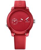 Tommy Hilfiger Men's Cool Sport Red Silicone Strap Watch 42mm 1791323