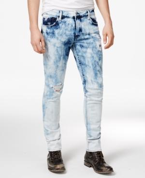 Guess Men's Skinny Fit Destruction Jeans