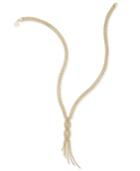 Rope Tassel Lariat Necklace 18 In 14k Gold
