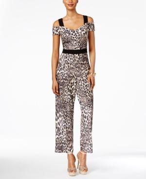 Thalia Sodi Off-the-shoulder Printed Jumpsuit, Only At Macy's