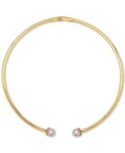 Ivanka Trump Gold-tone Pink Imitation Pearl Choker Necklace