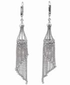 Pearl Lace By Effy Cultured Freshwater Pearl Caged Drop Earrings In Sterling Silver (11mm)