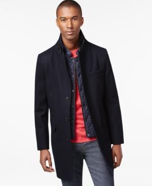 Sean John Men's Charcoal Topcoat