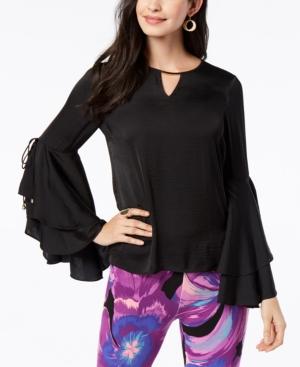 Thalia Sodi Tiered-sleeve Keyhole Top, Created For Macy's