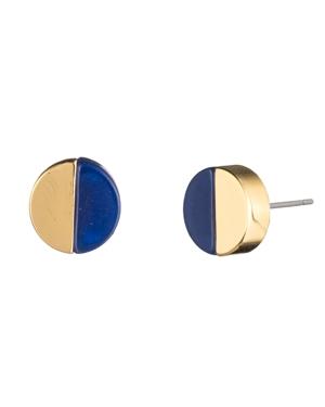 Trina Turk Color Block Disc Stud Earrings