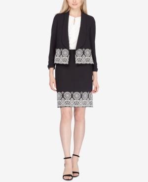 Tahari Asl Embroidered Jacket