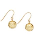 Diamond-cut Ball Drop Earrings In 14k Gold