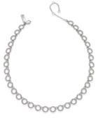 Inc International Concepts Silver-tone Pave Disc Collar Necklace, Only At Macy's