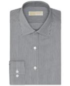 Michael Michael Kors Non-iron Slim-fit Twill Stripe Dress Shirt