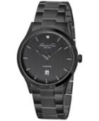 Kenneth Cole New York Men's Diamond Accent Gunmetal Ion-plated Stainless Steel Bracelet Watch 42mm 10021097 - A Macy's Exclusive