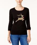 Karen Scott Cotton Reindeer T-shirt, Created For Macy's