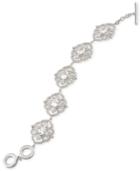 Carolee Silver-tone Crystal Toggle Bracelet
