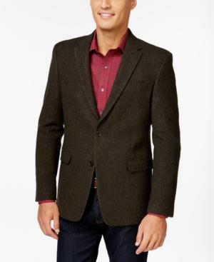 Tommy Hilfiger Wool-blend Herringbone Classic-fit Elbow Patch Sport Coat