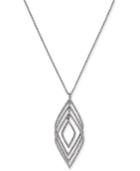 I.n.c. Silver-tone Pave Multi-layer Pendant Necklace, 30 + 3 Extender, Created For Macy's