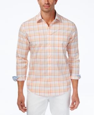 Tasso Elba Men's Plaid Cotton Shirt, Created For Macy's