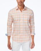 Tasso Elba Men's Plaid Cotton Shirt, Created For Macy's