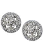 Giani Bernini Cubic Zirconia Brown Decorative Stud Earrings In Sterling Silver, Only At Macy's