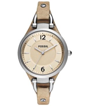 Fossil Watch, Women's Georgia Sand Leather Strap 32mm Es2830