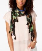 I.n.c. Parrot Rainforest Tassel Sarong Cover-up & Scarf, Created For Macy's