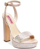 Betsey Johnson Alliie Platform Evening Sandals Women's Shoes
