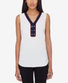 Tahari Asl Button-detail Shell