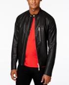 Armani Exchange Men's Faux-leather Moto Jacket