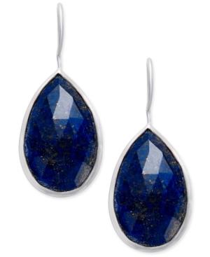 Paul & Pitu Naturally Faceted Stone Teardrop Earrings