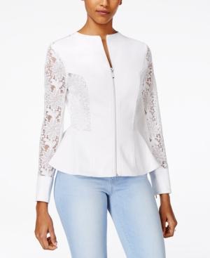 Xoxo Juniors' Lace Peplum Blazer