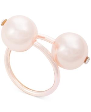 Inc International Concepts Imitation Pearl Bypass Ring, Created For Macy's