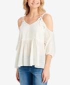 Jessica Simpson Elizabeth Braided Cold Shoulder Blouse