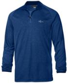 Greg Norman For Tasso Elba Men's Heathered Mock-neck Quarter-zip Shirt, Only At Macy's