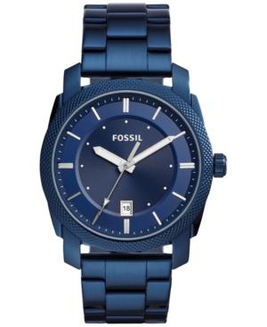 Fossil Men's Machine Blue Stainless Steel Bracelet Watch 42mm Fs5231