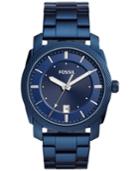Fossil Men's Machine Blue Stainless Steel Bracelet Watch 42mm Fs5231