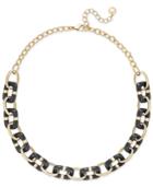 Charter Club Colored-link Statement Necklace, Created For Macy's