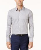 Ryan Seacrest Distinction Men's Navy And Camel Medallion Print Shirt