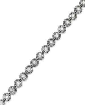 Trumiracle Diamond Bracelet, 10k White Gold Diamond Rope Bracelet (3/4 Ct. T.w.)