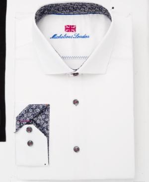 Michelsons Of London Men's Slim-fit Performance Solid Dress Shirt