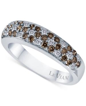 Le Vian Diamond Flower Band (3/4 Ct. T.w.) In 14k White Gold