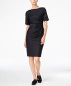 Weekend Max Mara Belted Pinstripe Sheath Dress