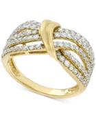 Wrapped In Love Diamond Statement Ring (1 Ct. T.w.) In 14k Gold, Only At Macy's