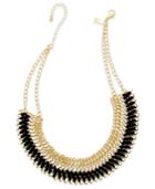 Inc International Concepts Faux-suede Woven Chain Collar Necklace, Created For Macy's