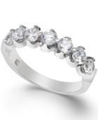 Certified Diamond Scalloped Ring (1 Ct. T.w.) In 14k White Gold