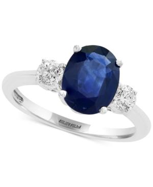 Royale Bleu By Effy Sapphire (1-9/10 Ct. T.w.) And Diamond (3/8 Ct. T.w.) Ring In 14k White Gold