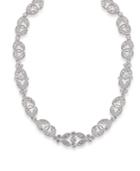 Carolee Necklace, Glass Stone Ornate Collar