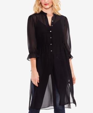Vince Camuto Chiffon Drawstring Tunic
