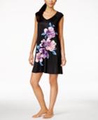 Alfani Floral Graphic Satin Short Nightgown, Only At Macy's